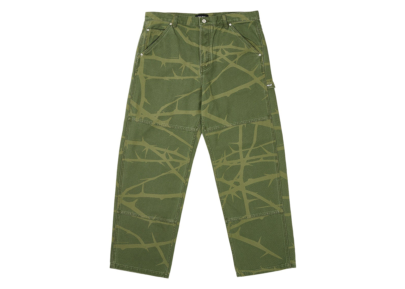 Palace Heavy Canvas Work Pant Deep Green Men's - SS24 - US