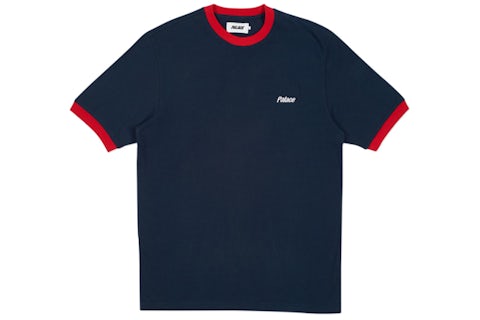 Palace Heavy Ringer T-Shirt Navy/Red Men's SS18 US
