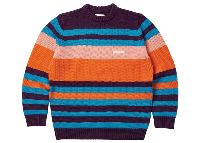 Palace Heavy Stripe Knit Navy Men's - SS23 - US