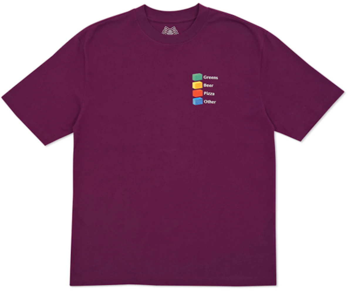 Palace Hi-Chart T-Shirt Purple - Winter 2016 Men's - US