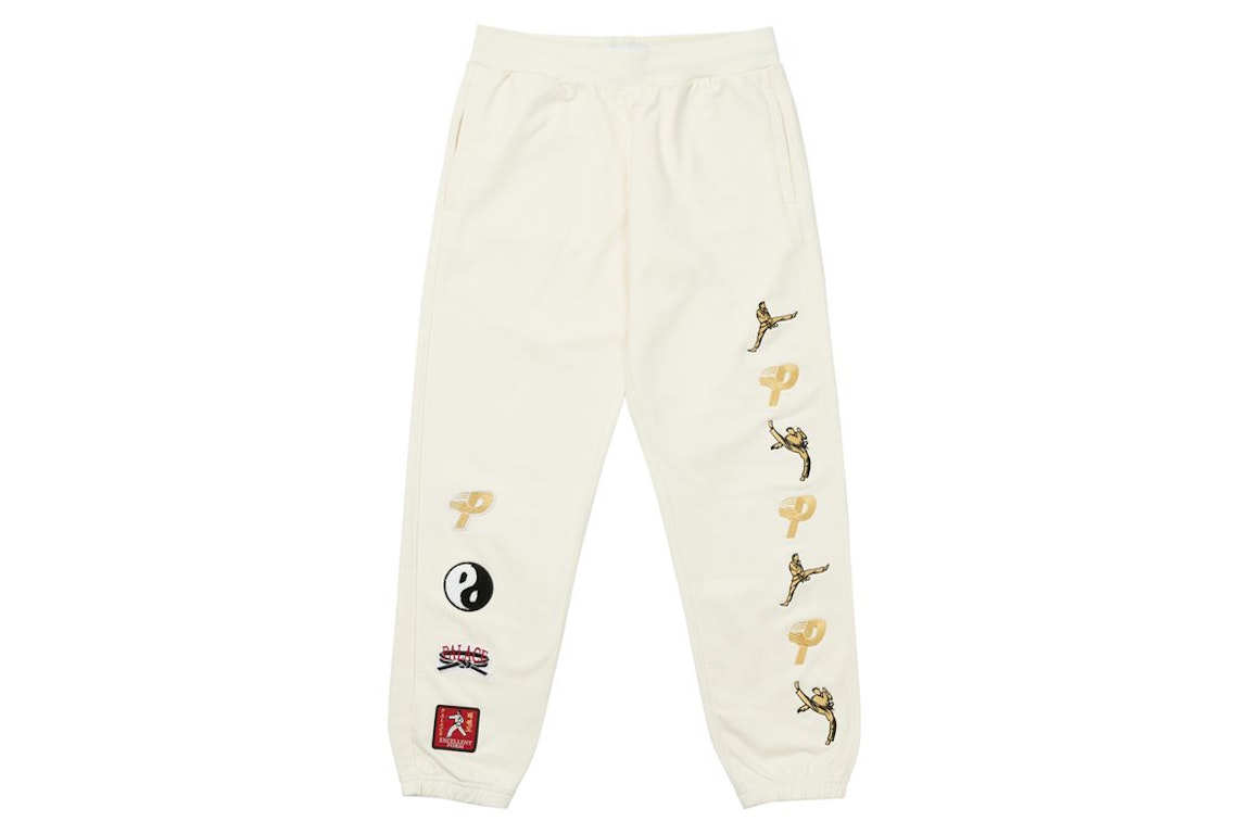 Pre-owned Palace High Kick Joggers Off White