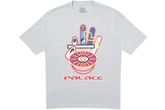 Palace Hippy Cig T-Shirt Grey Marl