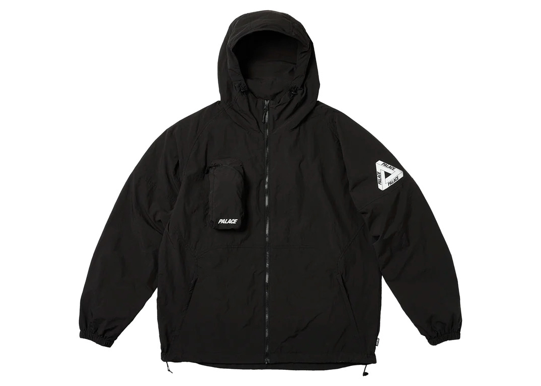 Palace M-Tech Hooded Jacket Black - FW22 Men's - US