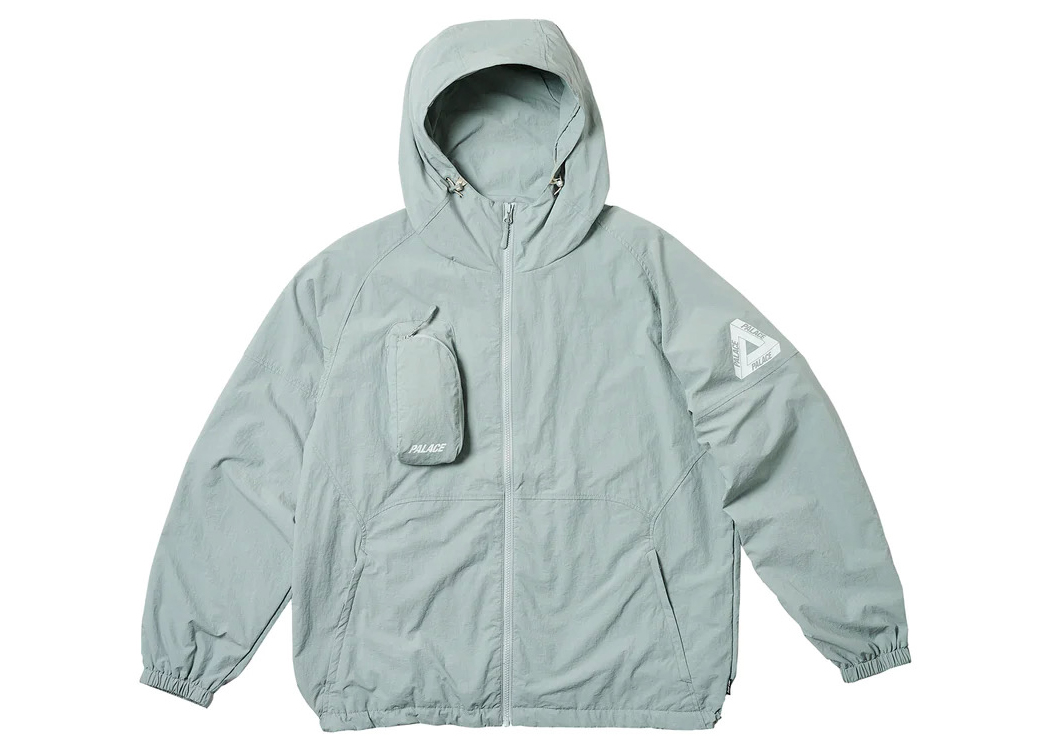 Palace Hooded Sheller Jacket Cloudy Men's - FW23 - US