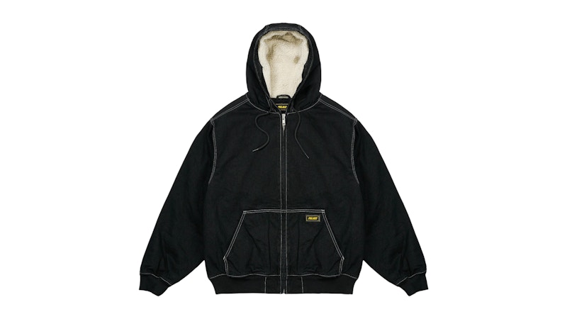 Palace Hooded Sherp Jacket Black Stone Wash Men's - SS26 - US