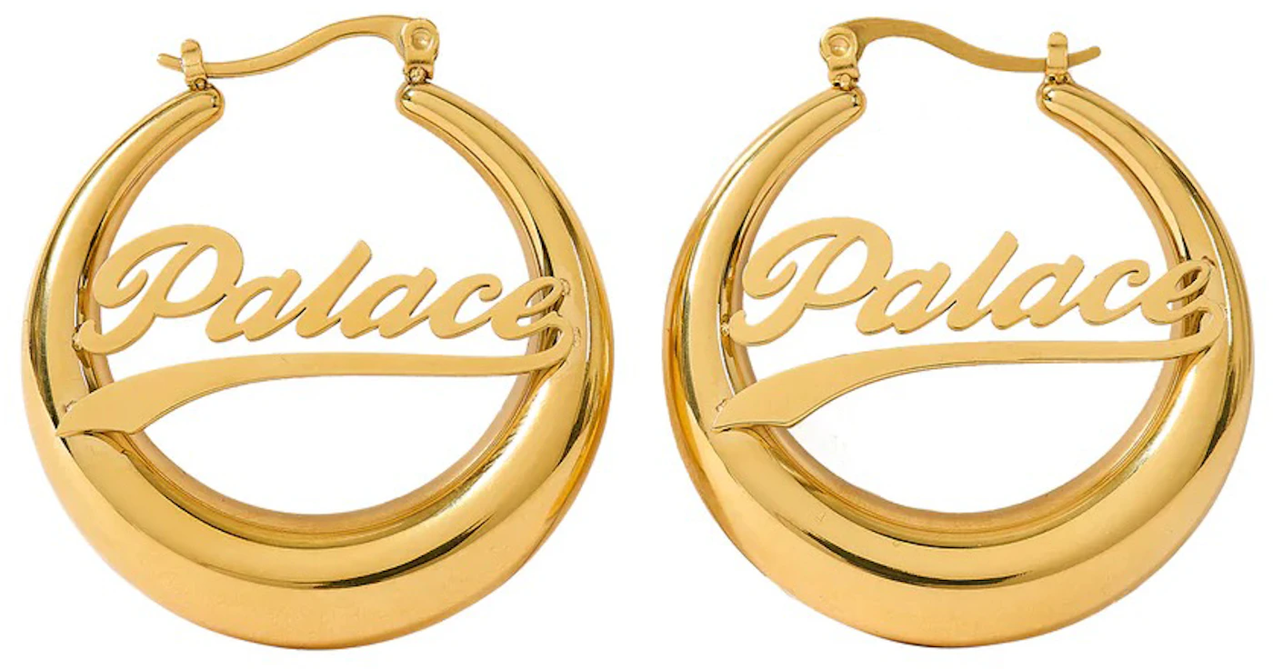 LOUIS VUITTON Monogram Hoop Golf Plated Earrings Ladies With Box