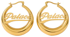 Palace Hoop Earrings Gold Plated