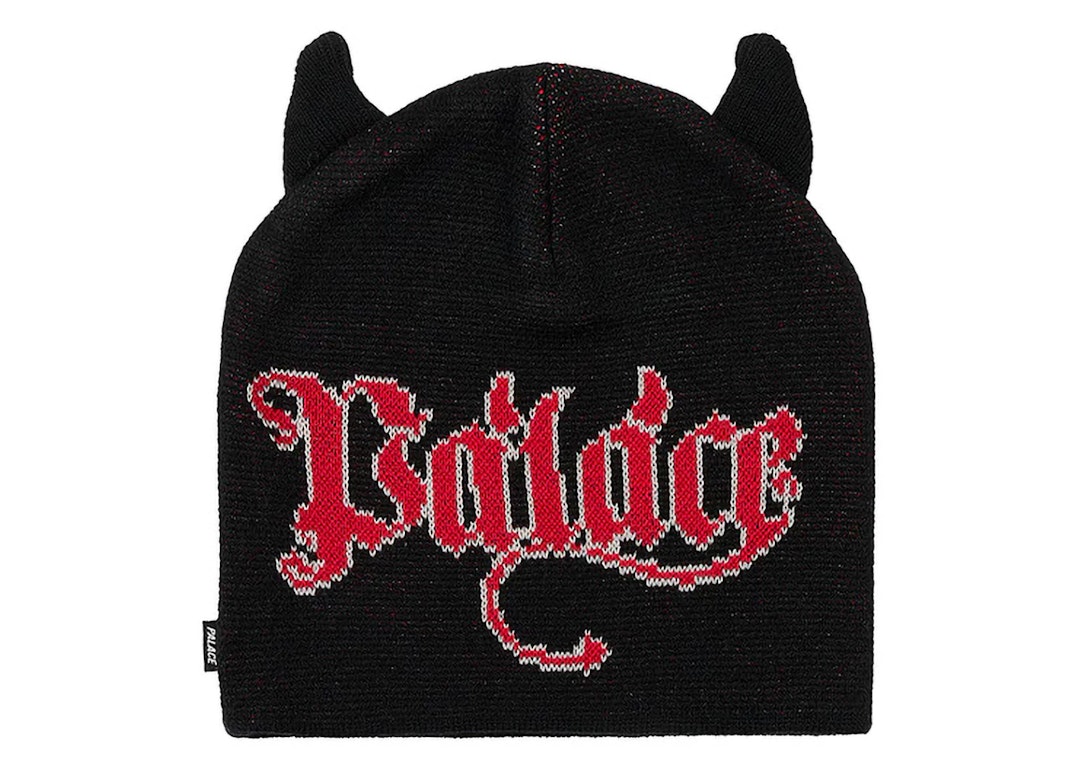 Pre-owned Palace Horny Nein Cuff Beanie Black