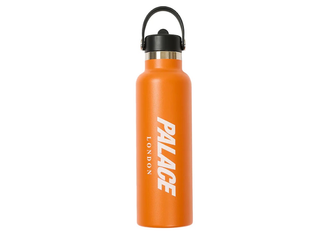Pre-owned Palace Hydro Flask 21 oz Standard Mouth With Flex Straw Cap Orange