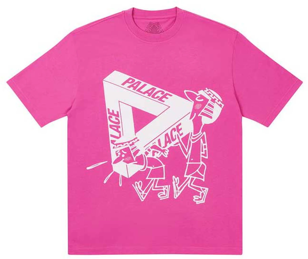 Palace If You Build It T-shirt Pink Men's - SS21 - US