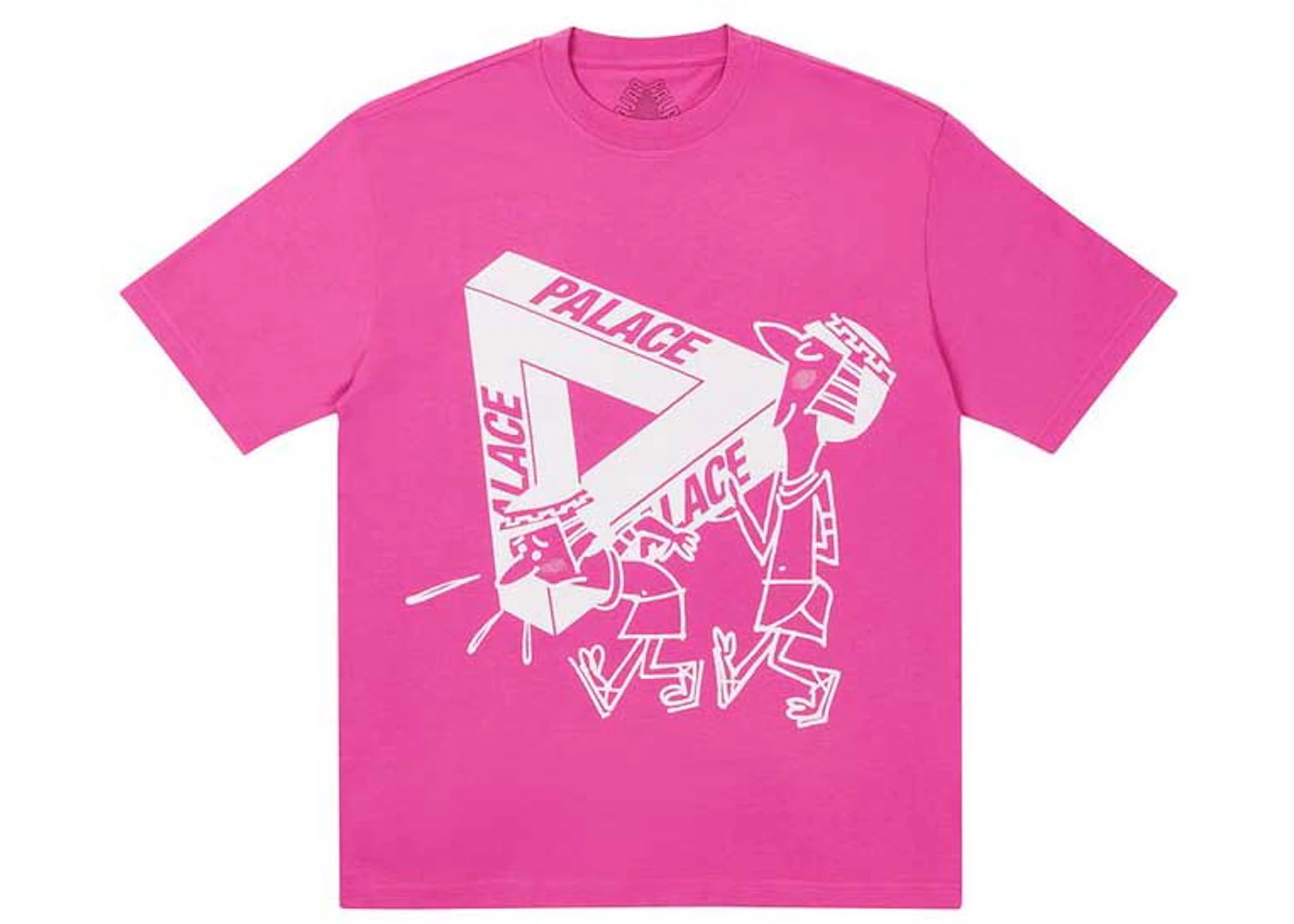 Palace If You Build It T-shirt Pink Men's - SS21 - US