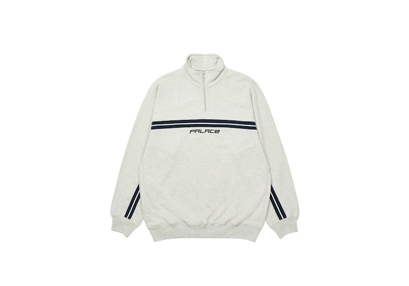 Palace Insert 1/4 Zip Grey Marl Men's - FW20 - US