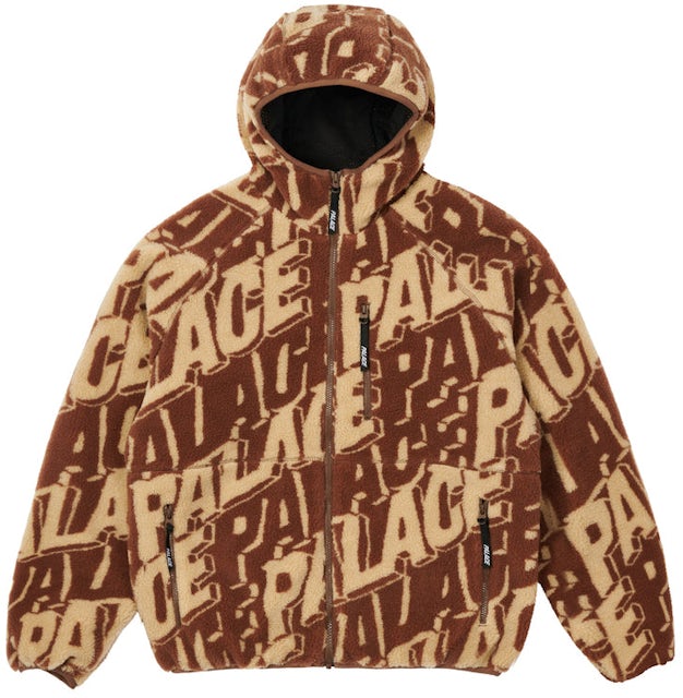 Palace Jacquard Fleece Hooded Jacket