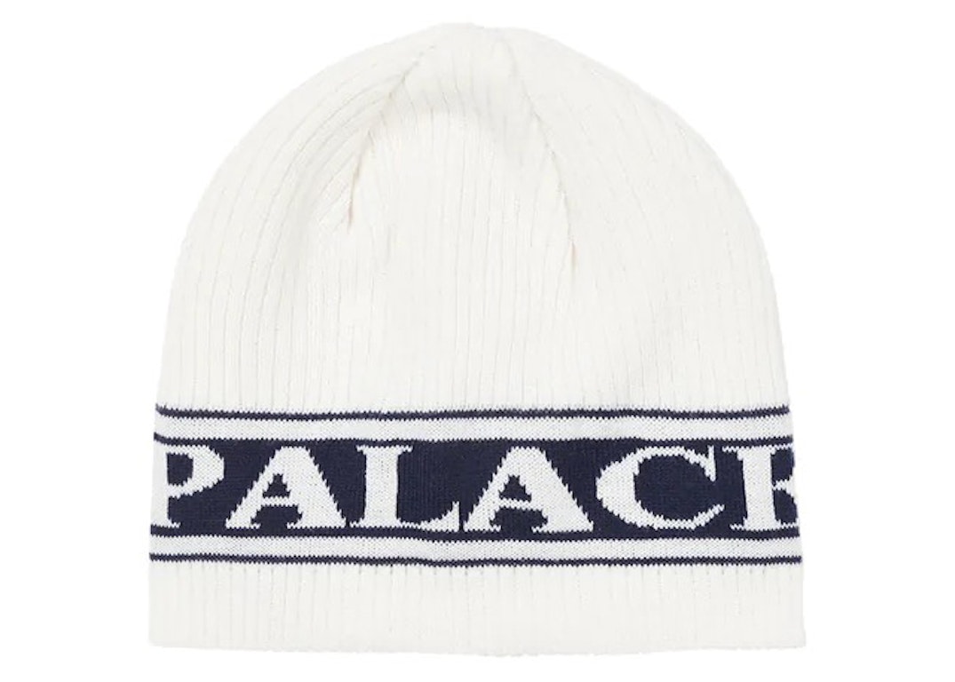 Pre-owned Palace Jeans Nein Cuff Beanie White