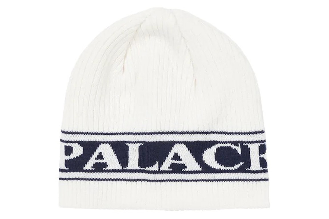 Pre-owned Palace Jeans Nein Cuff Beanie White