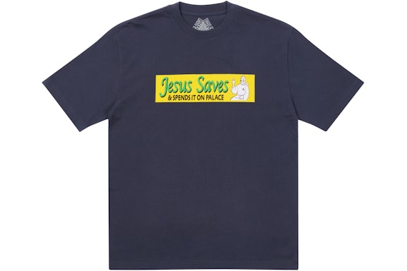 Palace T-shirt Jésus sauve Marine