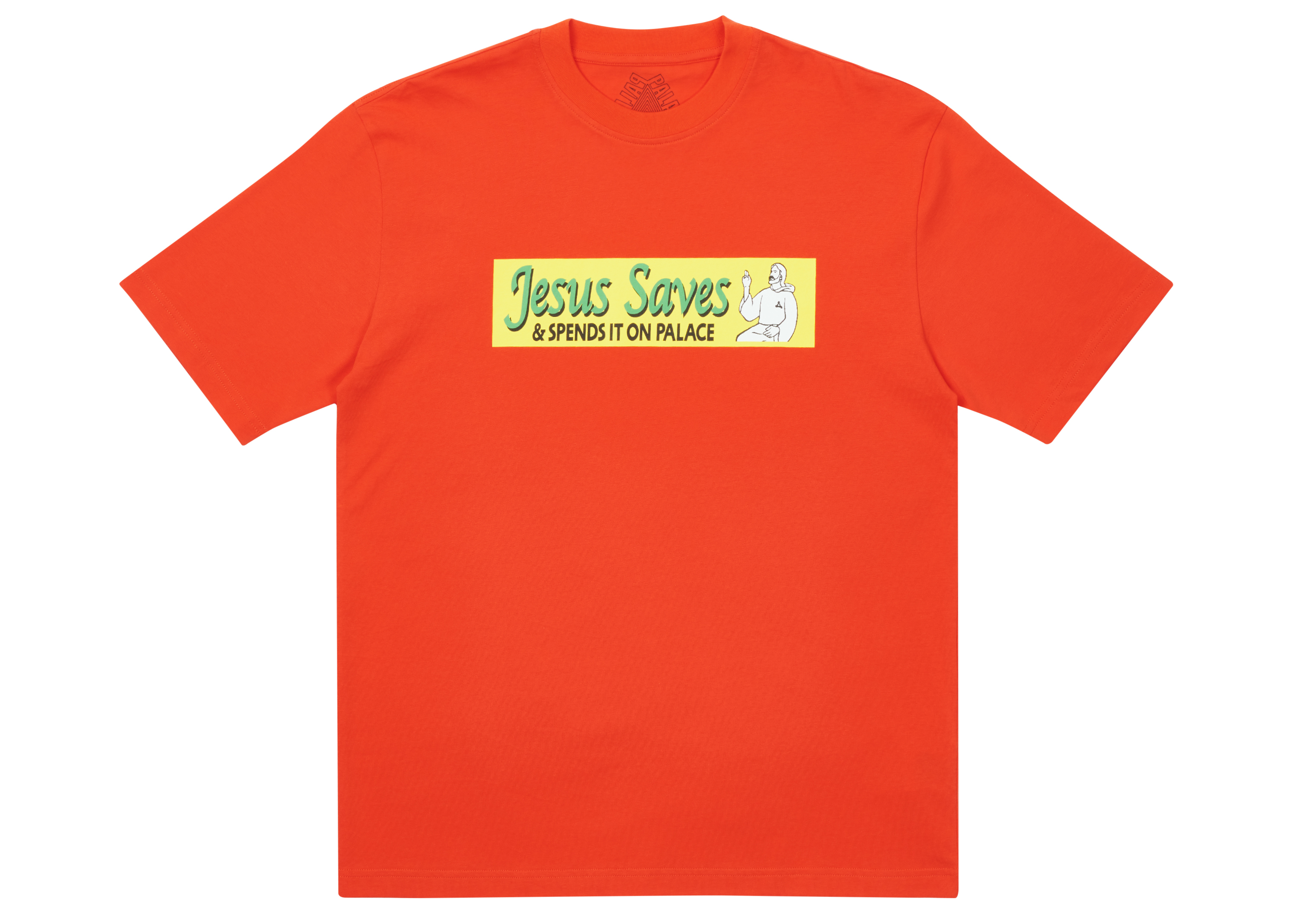 Palace Jesus Saves T-shirt Red Men's - SS21 - US