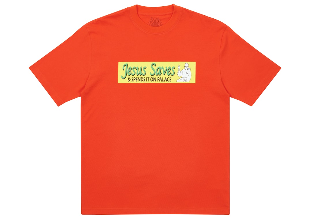 Pre-owned Palace Jesus Saves T-shirt Red