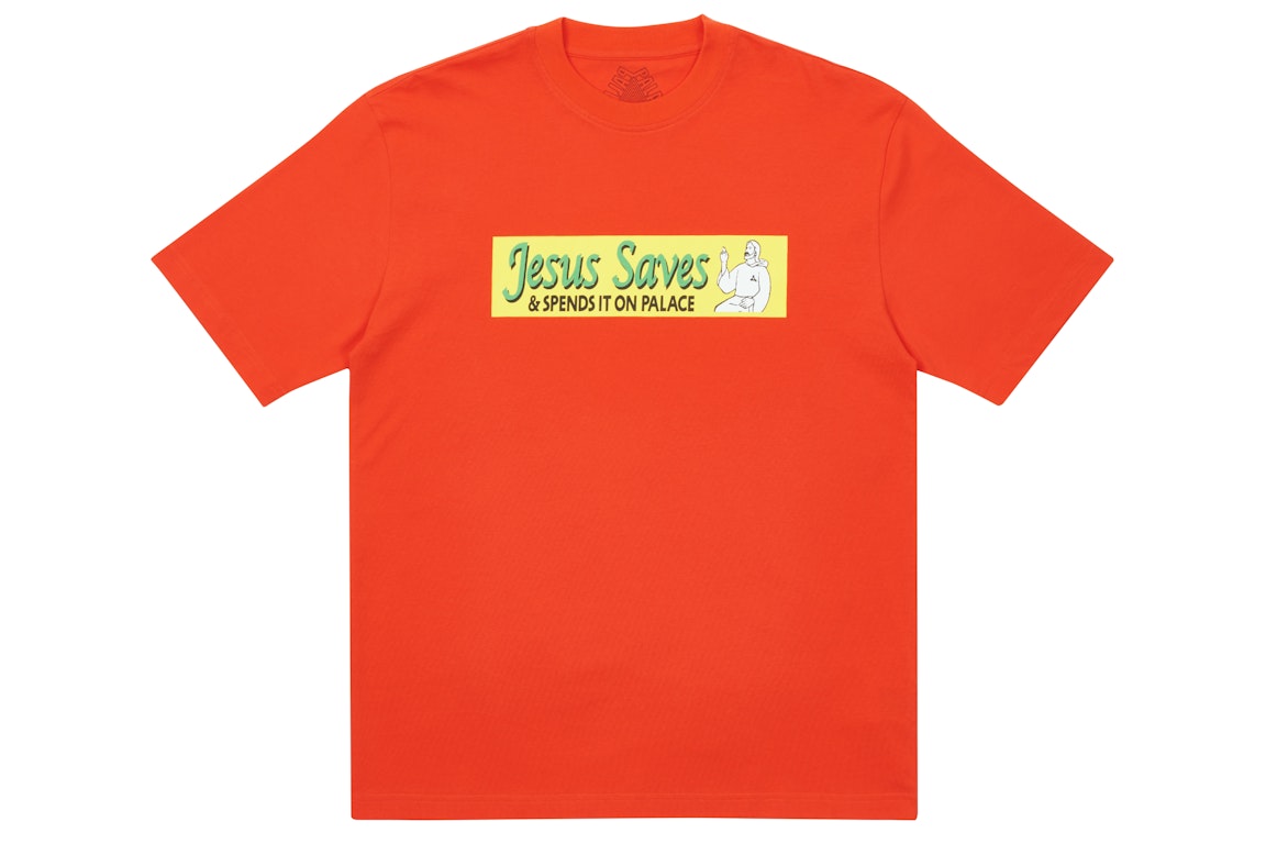 Pre-owned Palace Jesus Saves T-shirt Red