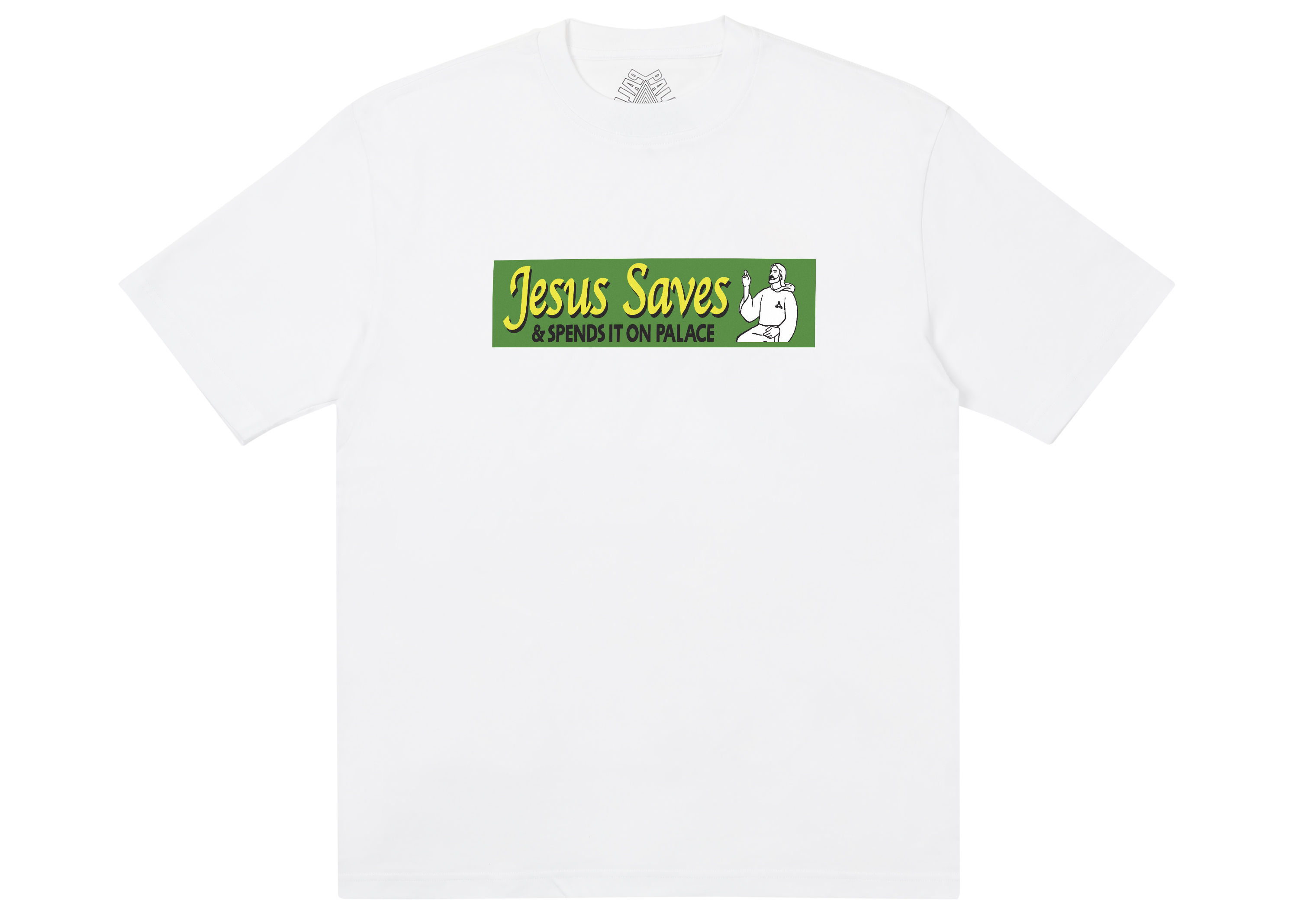 Palace Jesus Saves T-shirt White Men's - SS21 - GB