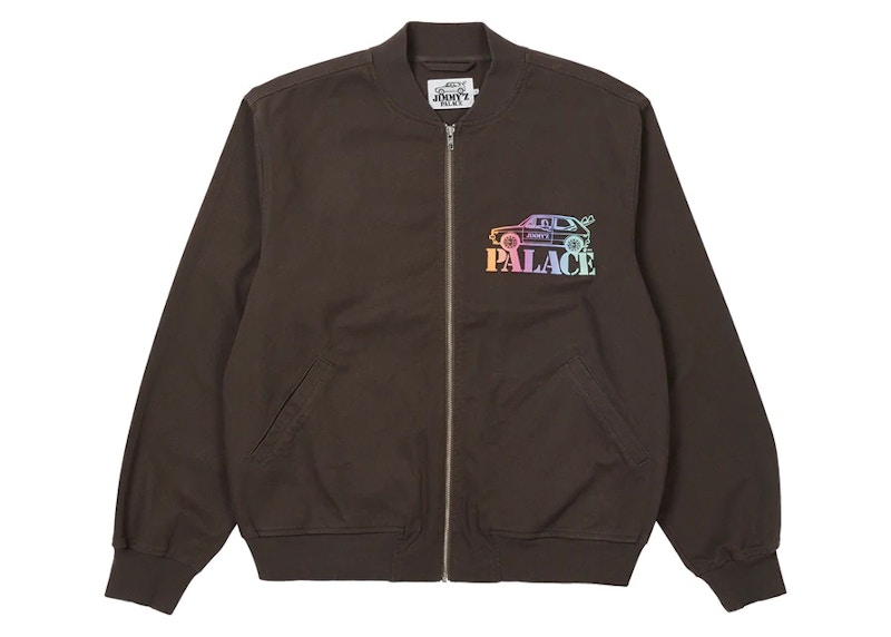 Palace Jimmy'z Washed Twill Bomber Grey Men's - SS22 - GB