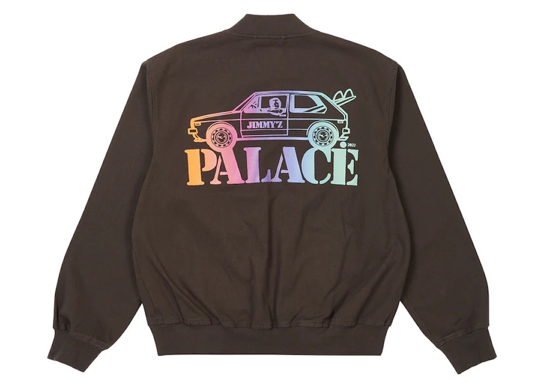 Pre-owned Palace Jimmy'z Washed Twill Bomber Grey