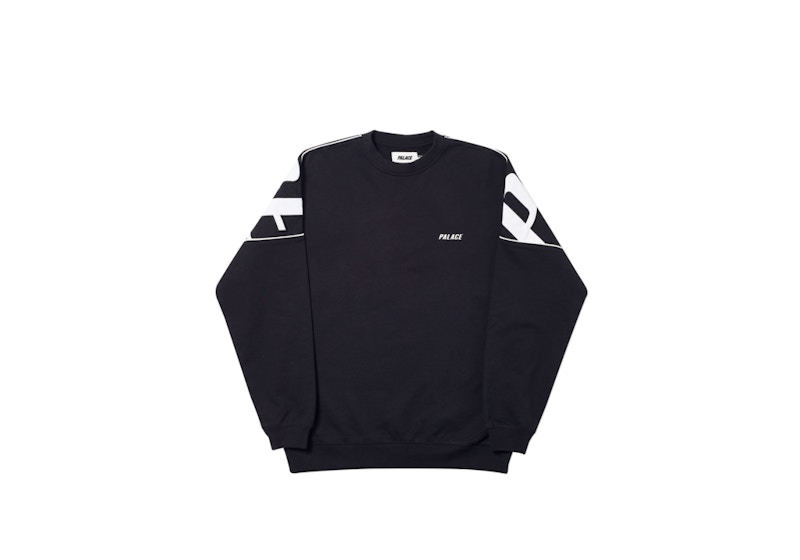 Palace Jumbo Drop Crew Black メンズ - SS19 - JP