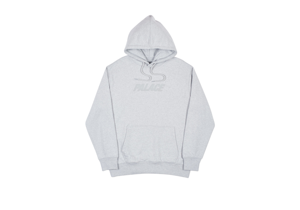 Palace Jumbo Ferg Hood Grey Marl Men's - Spring 2018 - US