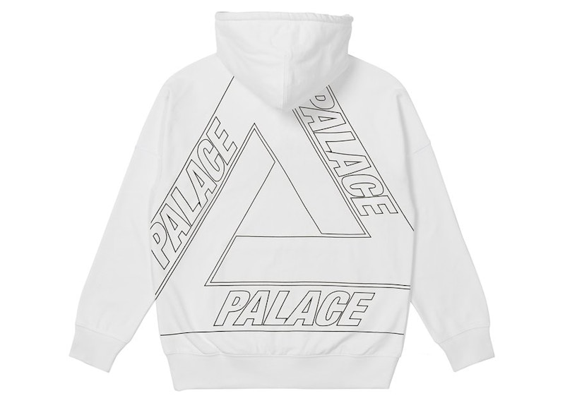 Palace Jumbo Tri-Ferg Drop Shoulder Hood White Men's - FW21 - US