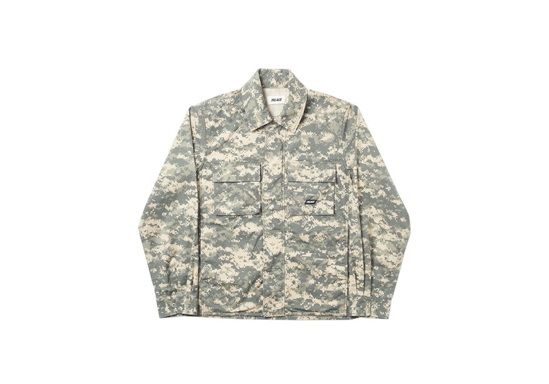 Palace Jungle Zip Shirt Digi Camo Men's - SS20 - US Palace Jungle Zip Shirt Digi Camo Men's - SS20 - US