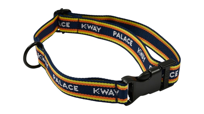 Palace K-Way Dog Collar Navy/Yellow Stripe Men's - SS25 - US