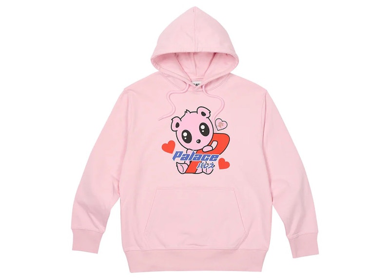 Champion x super mario bros toad light pink hoodi hot sale