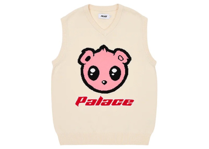 Palace Kawaii Vest Knit Soft White Men's - SS23 - US