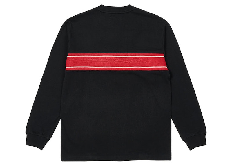 Palace Knit Block L/S Tee Black Men's - SS22 - US