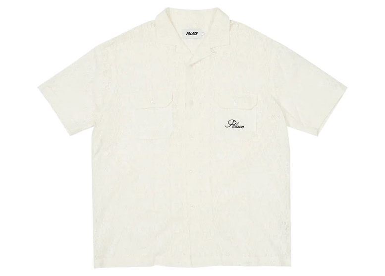 Palace Lace Shirt White メンズ - SS23 - JP