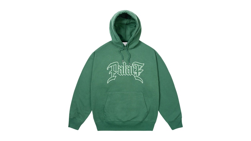 Palace Le Script Hoodie Racey Green