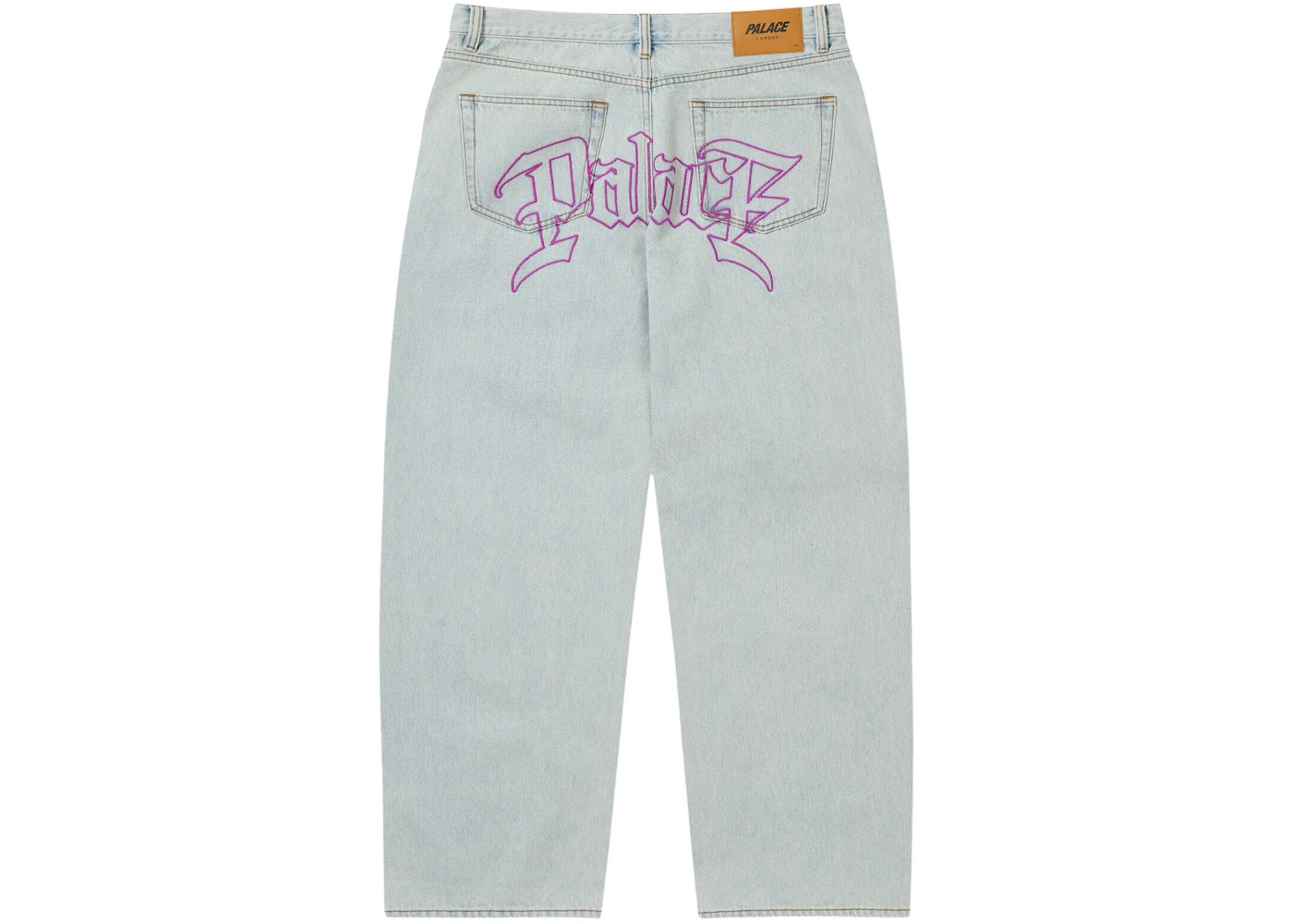 Palace Le Script P90 Baggy Jean Light Acid Wash Men's - SS26 - US