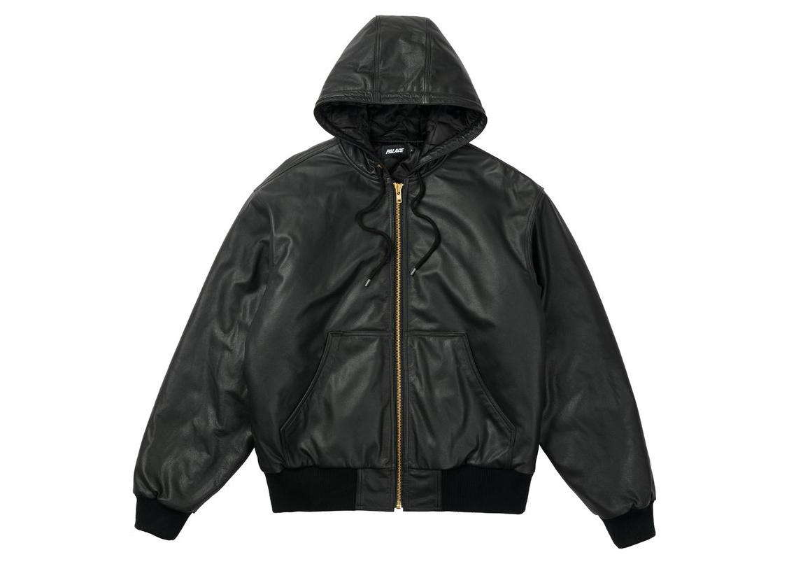 Palace Leather Bossy Jacket Black メンズ - FW21 - JP