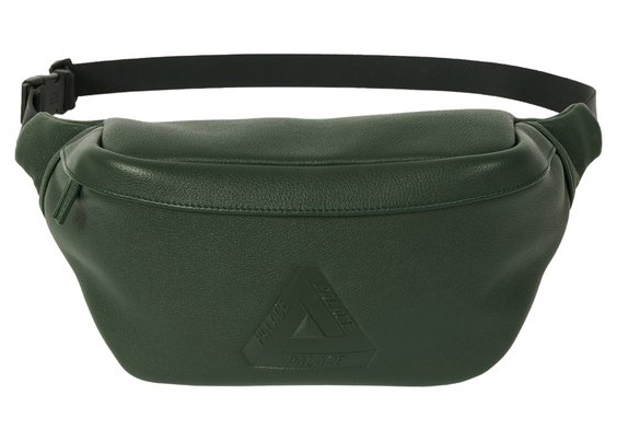 Palace Leather Bum Bag Green - FW21 - US