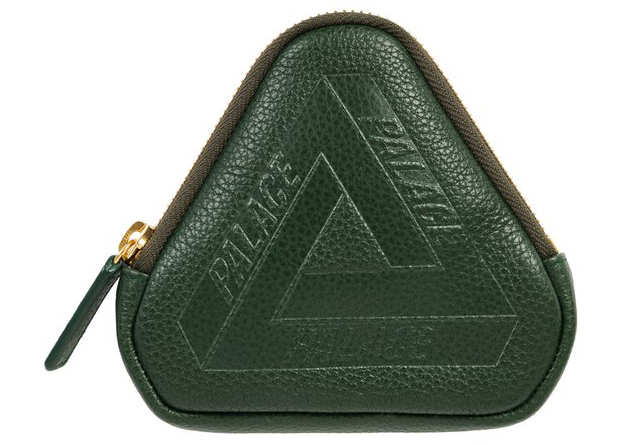 Palace Leather Coin Wallet Green