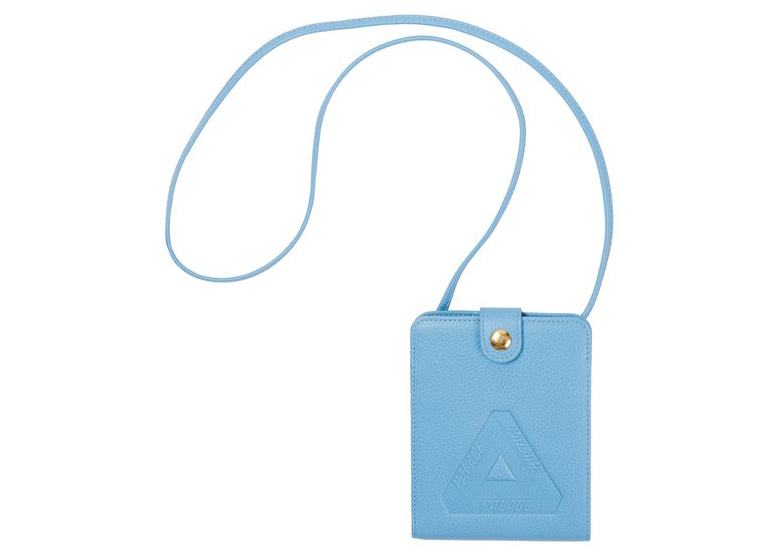 Palace Leather Hanging Wallet Blue - FW21 - US