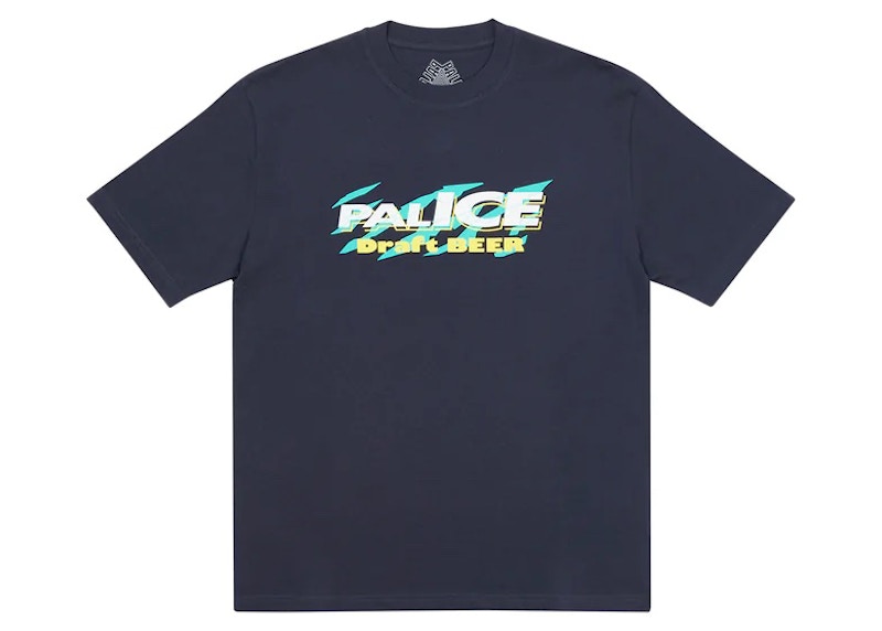 Palace Light Beer T-shirt Navy Men's - FW22 - US