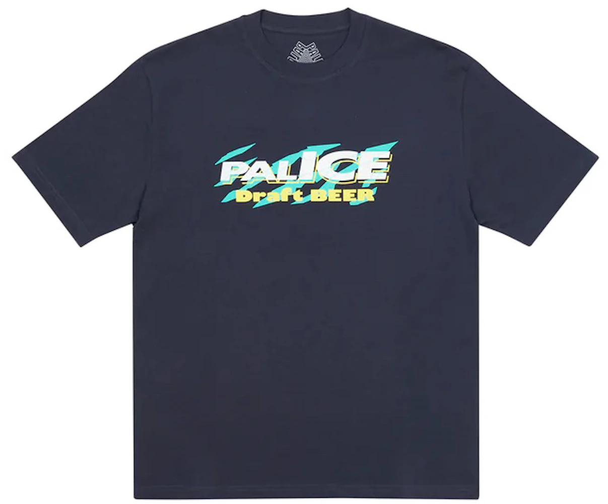 Palace Light Beer T-shirt Navy Men's - FW22 - US