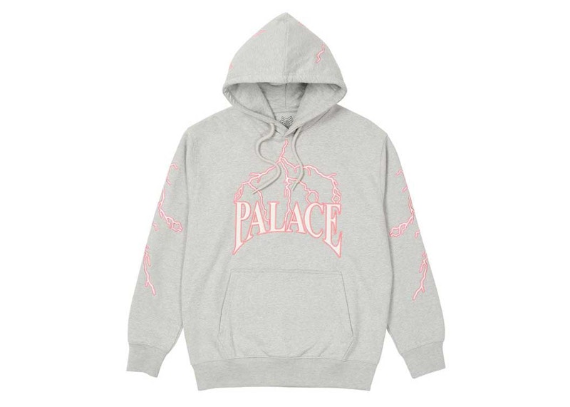 Palace Lightning Speed Hood Grey Marl - SS21 Men's - US