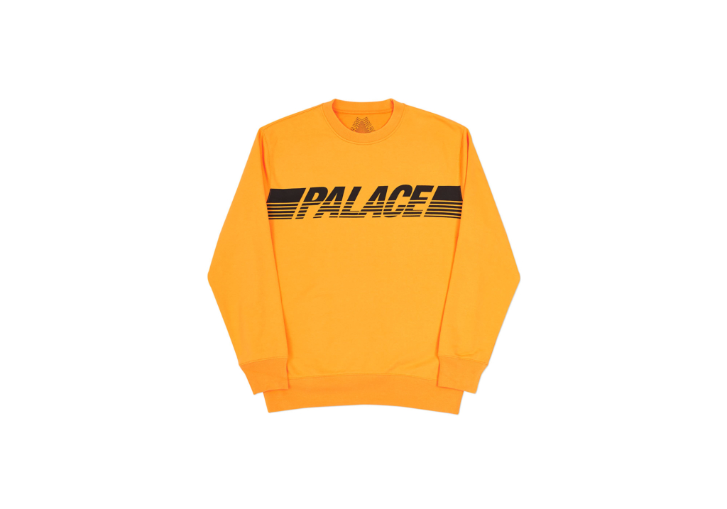 Palace Line Crew Orange/Black Men's - Winter 2017 - US