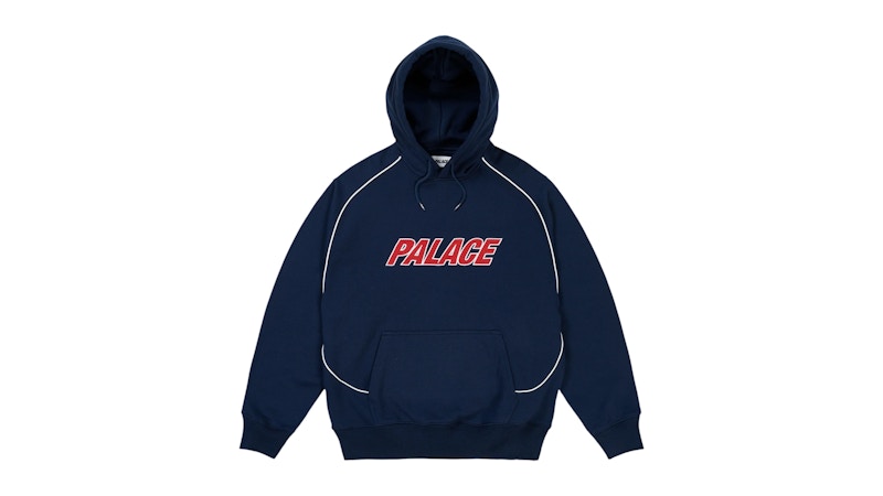 Palace Line It Up Hood Navy