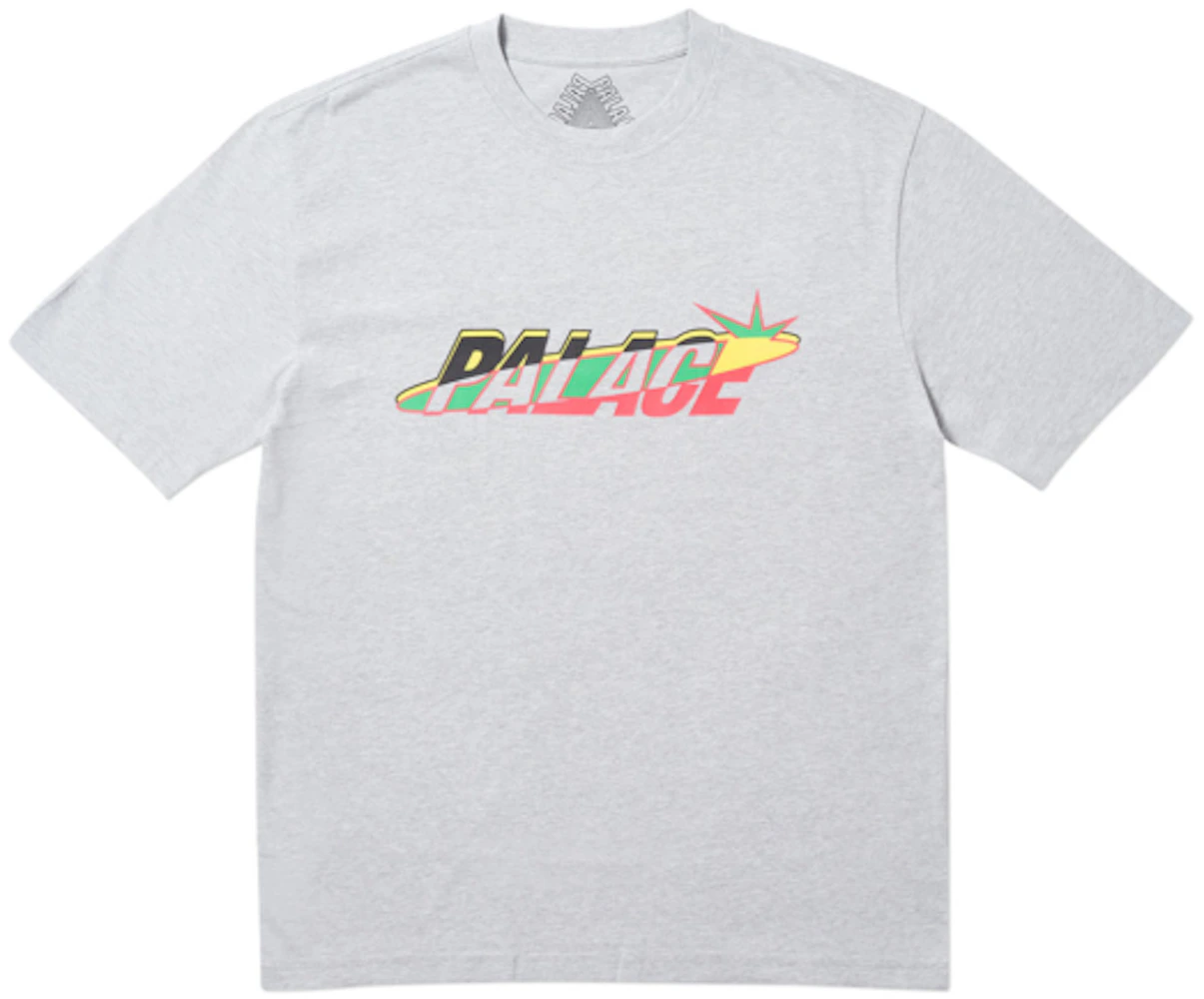 Palace Lique T-Shirt Grey Marl Men's - FW19 - US