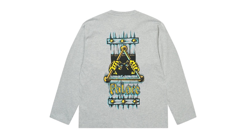 Palace Lock In Longsleeve Grey Marl Men's - SS26 - US