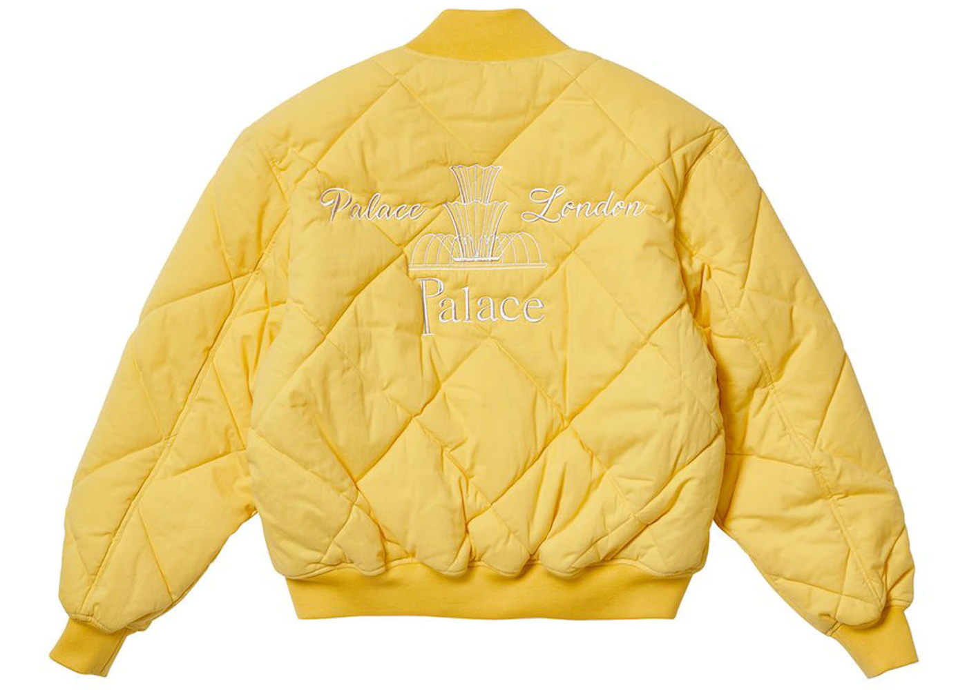 Palace London Diamond Bomber Yellow Men's SS21 GB