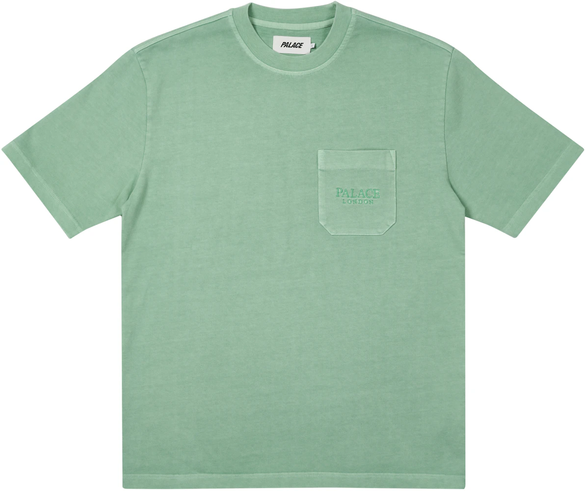 Palace London Heavy Pocket T-shirt Green Men's - SS21 - GB